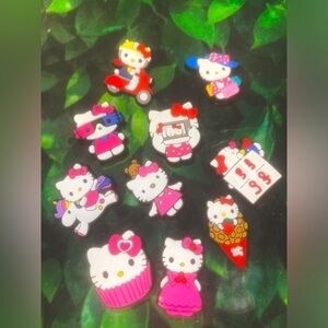 10 Hello Kitty Croc Charms Jibbit Shoe Charm Disney Croc Charms